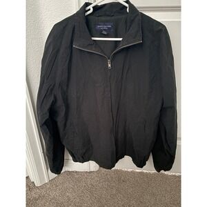Daniel Cremieux Collection Mens M Jacket Black Zipper Pocket Lightweight Casual